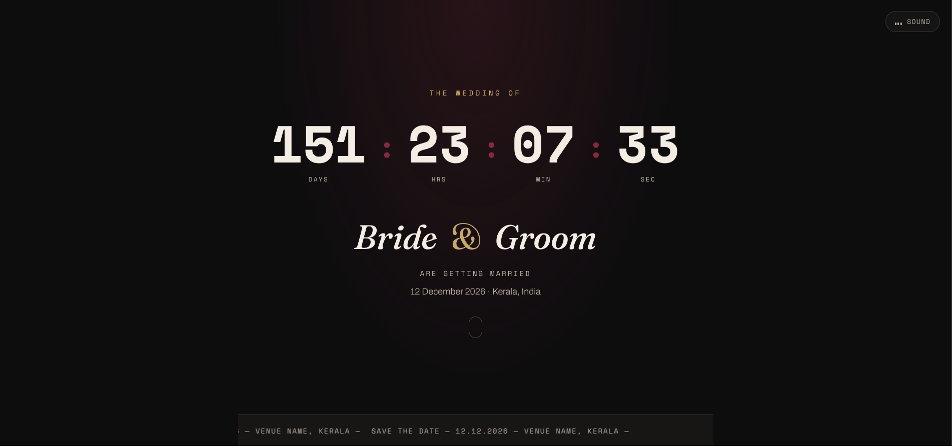 Wedding invitation template