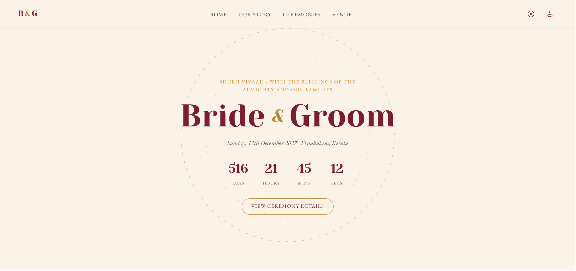Wedding invitation template