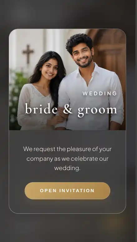 Royal Ivory — Wedding invitation template