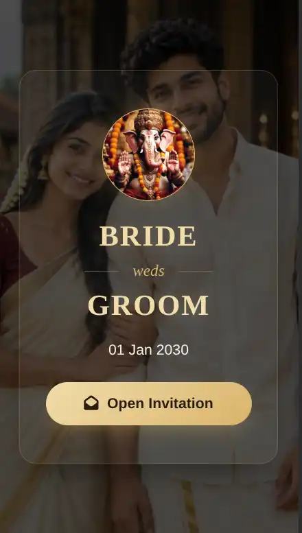 Wedding invitation template